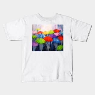 Rain in the city Kids T-Shirt